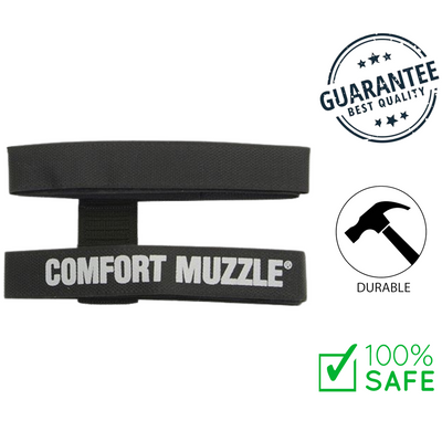 Coastal - Comfort Muzzle Adjustable Black Dog Muzzle - Large