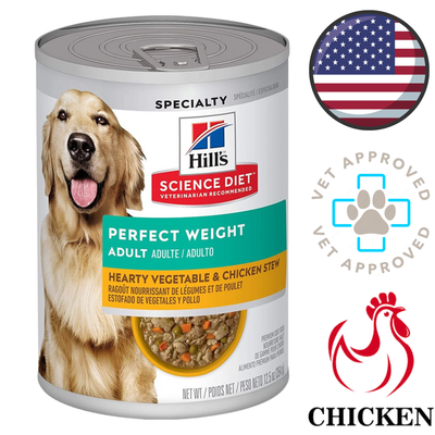 Hill's Science Diet - Perfect Weight Vegetable & Chicken Stew Canned Dog Food - 12.5 Oz