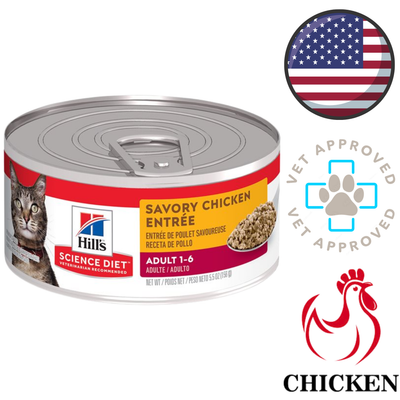 Hill's Science Diet - Chicken Entree Canned Cat Food - 5.5 Oz
