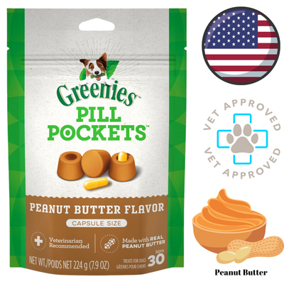 Greenies - Pill Pockets Peanut Butter Dog Treats - 7.9 Oz