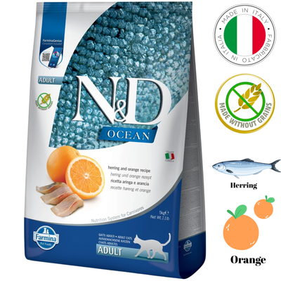 Farmina - Ocean Herring & Orange Dry Cat Food - 3.3 lb