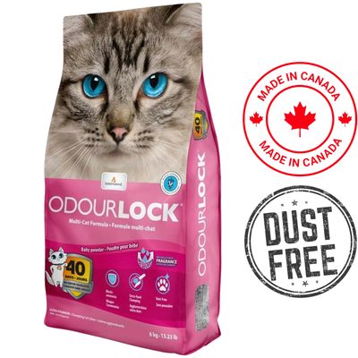OdourLock - Ultra Premium Babypowder Clumping Cat Litter