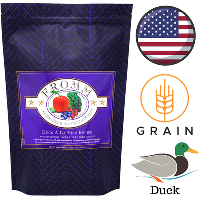 Fromm - Four Star Nutritionals Duck A La Veg Dry Dog Food - 4 lb