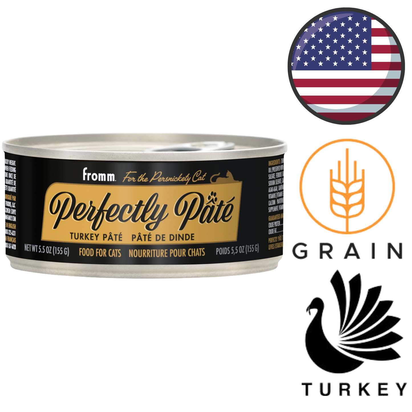 Fromm - PurrSnickety Turkey Pate Canned Cat Food - 5.5 Oz