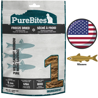 PureBites - Minnow Freeze Dried Cat Treats - 66 Grams