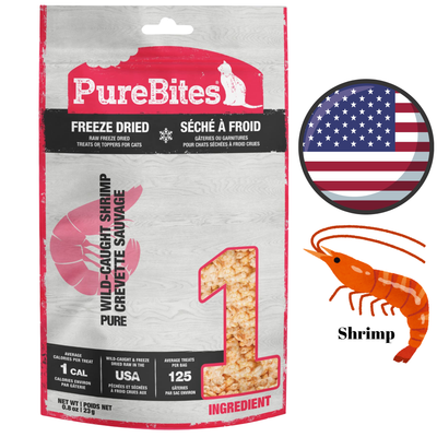 PureBites - Shrimp Freeze Dried Cat Treats - 23 Grams