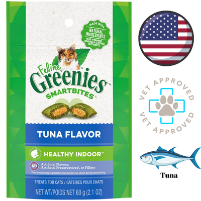 Greenies - Smartbites Healthy Indoor Tuna Cat Treats - 2.1 Oz