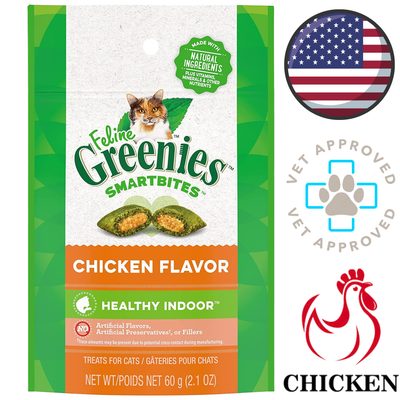 Greenies - Smartbites Healthy Indoor Chicken Cat Treats - 2.1 Oz
