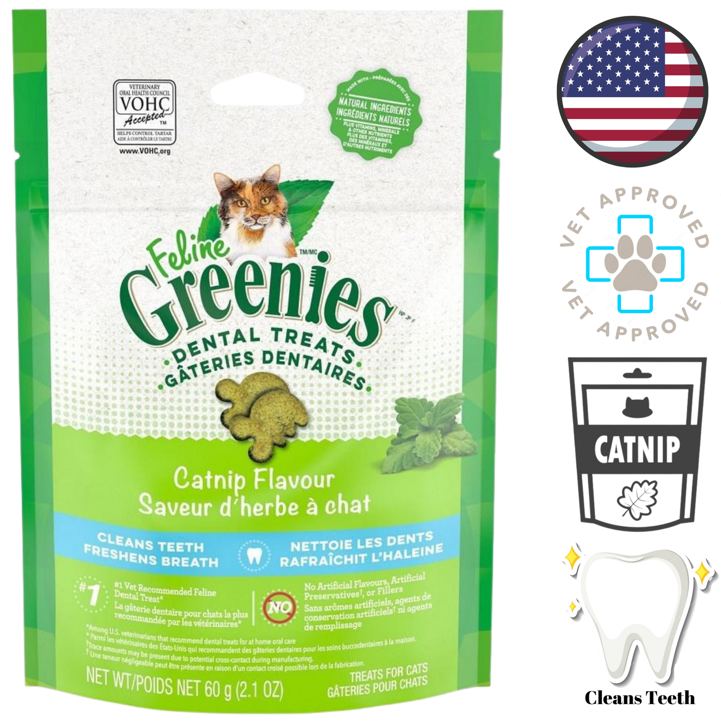 Greenies - Catnip Dental Cat Treats
