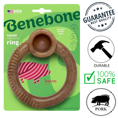 Benebone - Bacon Ring Dog Chew Treat