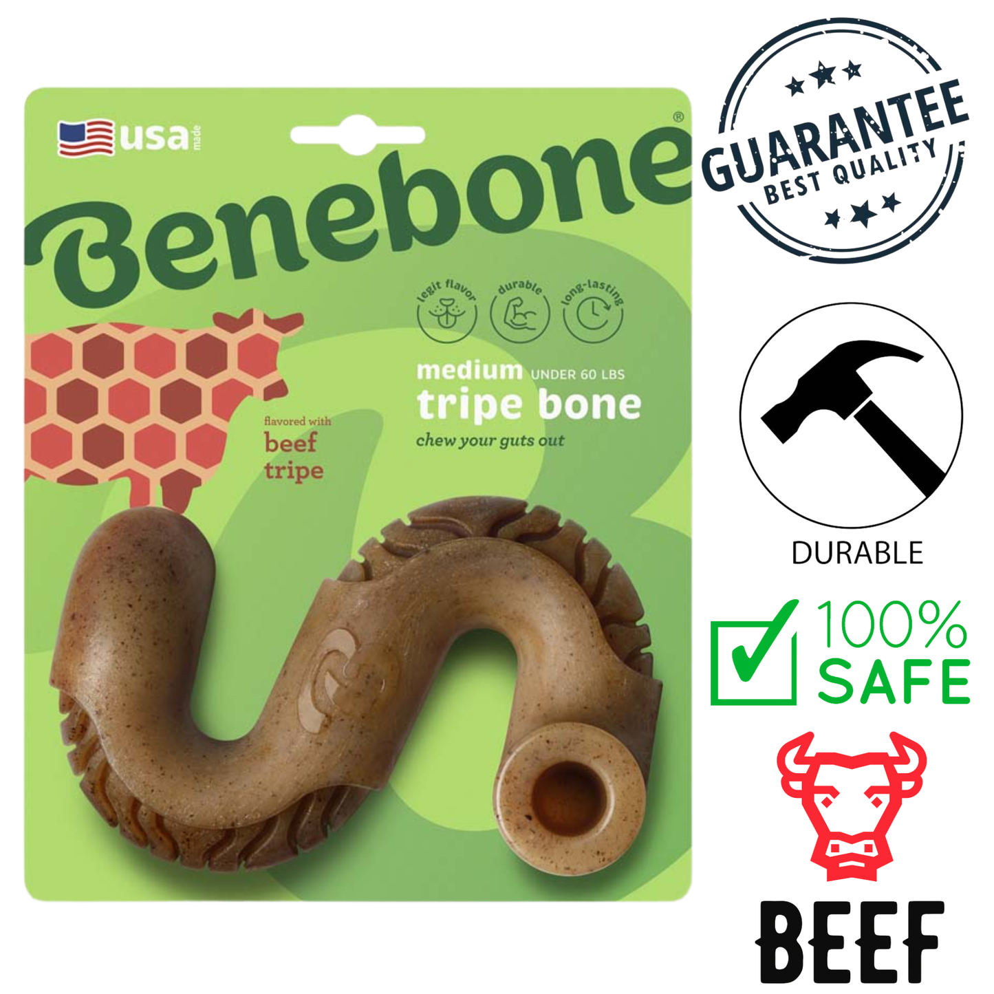 Benebone - Tripe Bone Dog Chew Treat