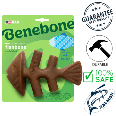 Benebone - Salmon Fishbone Dog Chew Treat