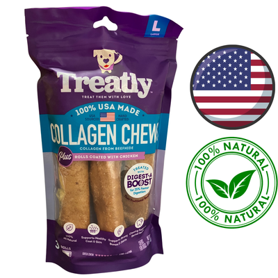 Treatly - Collagen Rolls Dog Treat