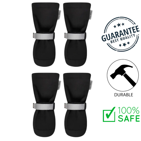 Canada Pooch - Soft Shield Reflective Dog Boots - Black — main