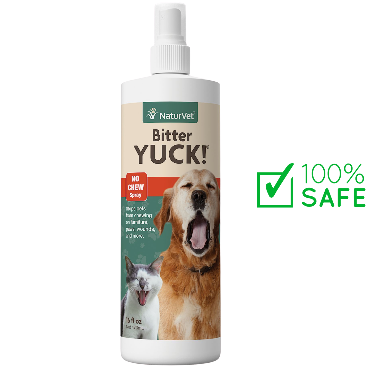NaturVet - Bitter YUCK! Pet Bitter Spray - 8 Oz