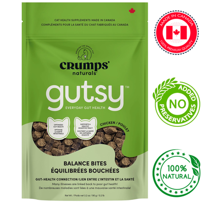 Crumps' Natural - Gutsy Balance Bites Cat Treats - 90 Grams