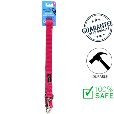 Riley & Rex - 6 Ft Solid Nylon Dog Leash