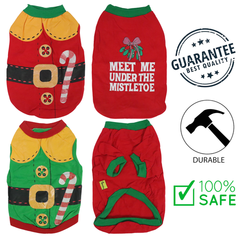 Riley & Rex - Xmas Cotton Dog T-Shirt — main