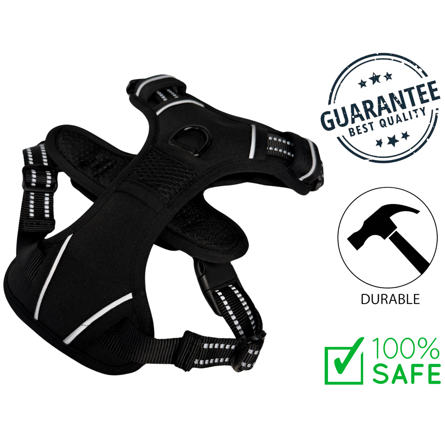 Ashario Pets - Lightweight Reflective Harness