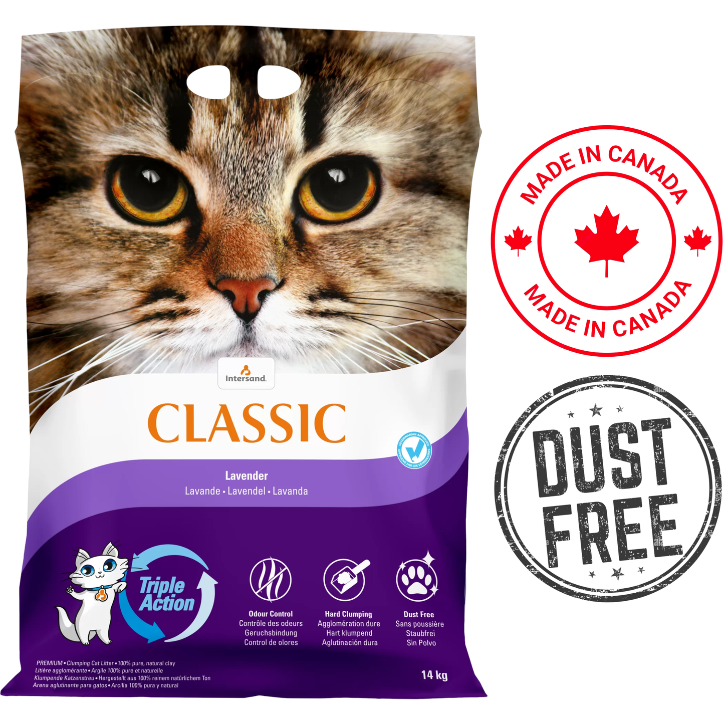 Intersand - City Classic Premium Lavender Clumping Cat Litter