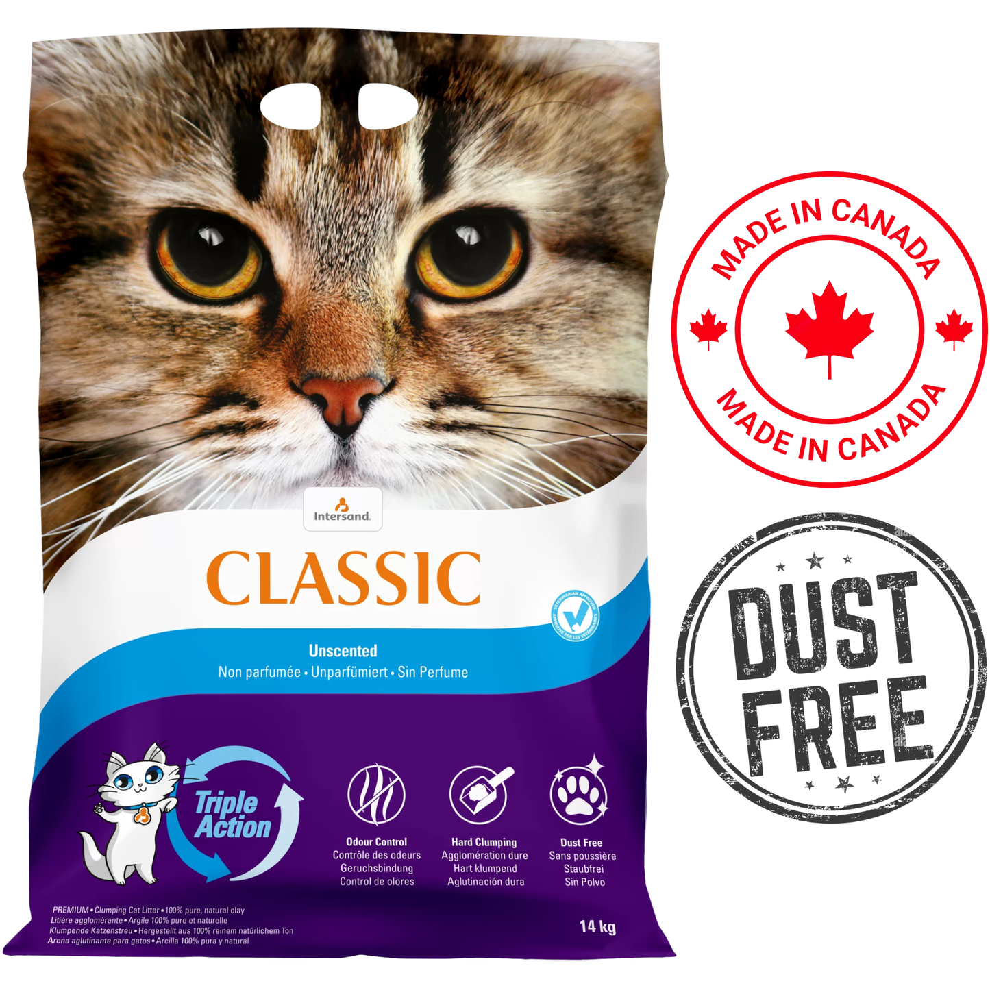 Intersand - City Classic Premium Unscented Clumping Cat Litter