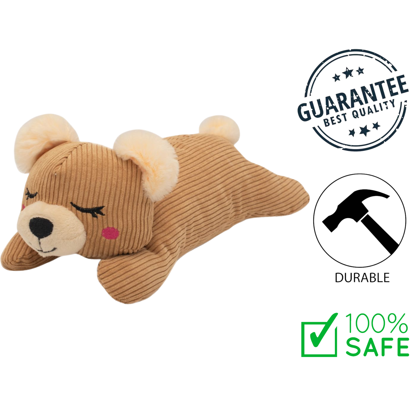 ZippyPaws - Snooziez With Shhhqueaker Dog Toy