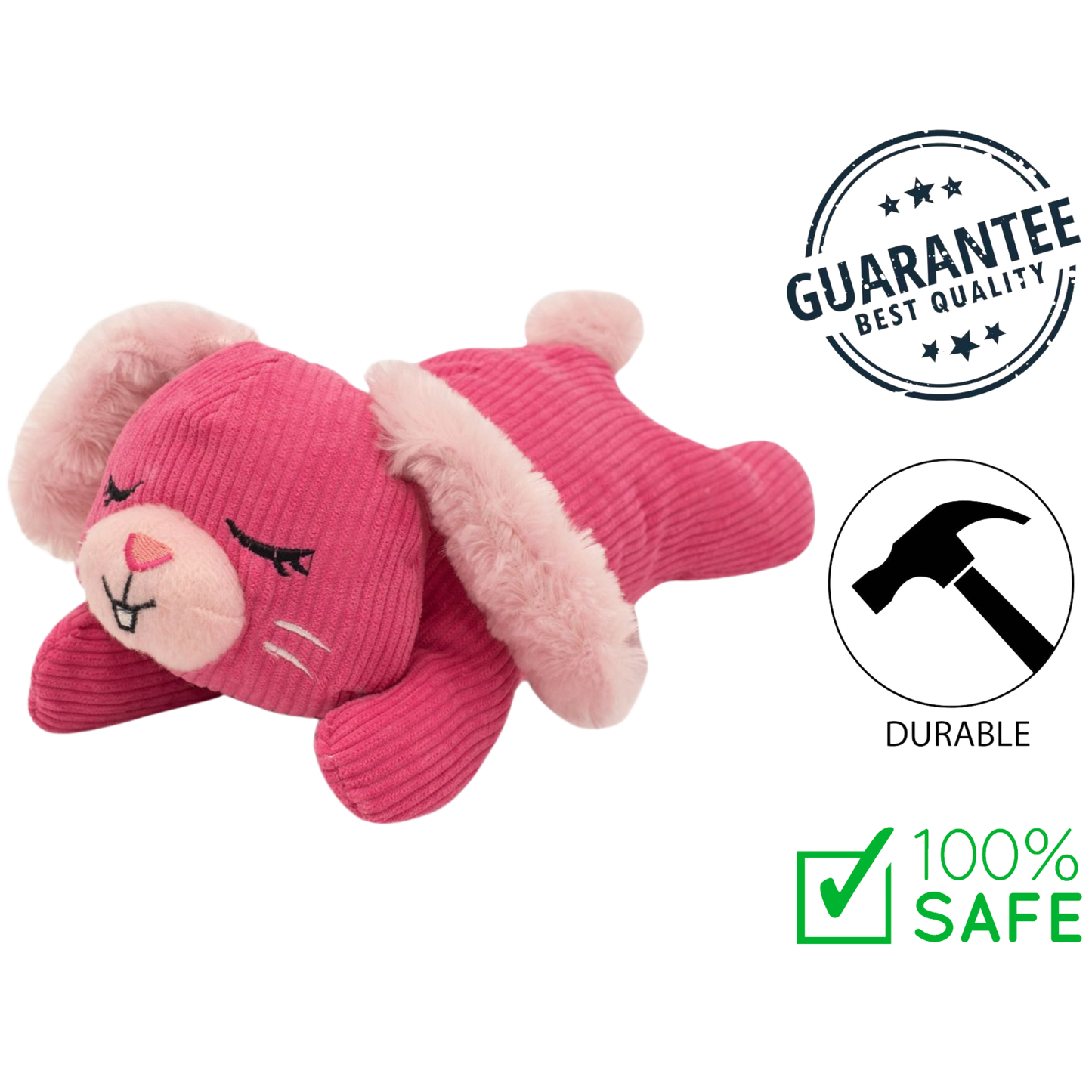 ZippyPaws - Snooziez With Shhhqueaker Dog Toy