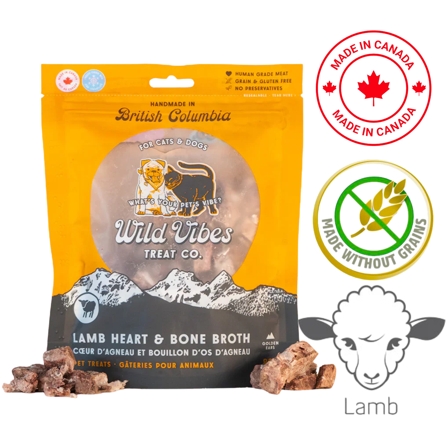 Wild Vibes - Lamb Heart & Bone Broth Pet Treats