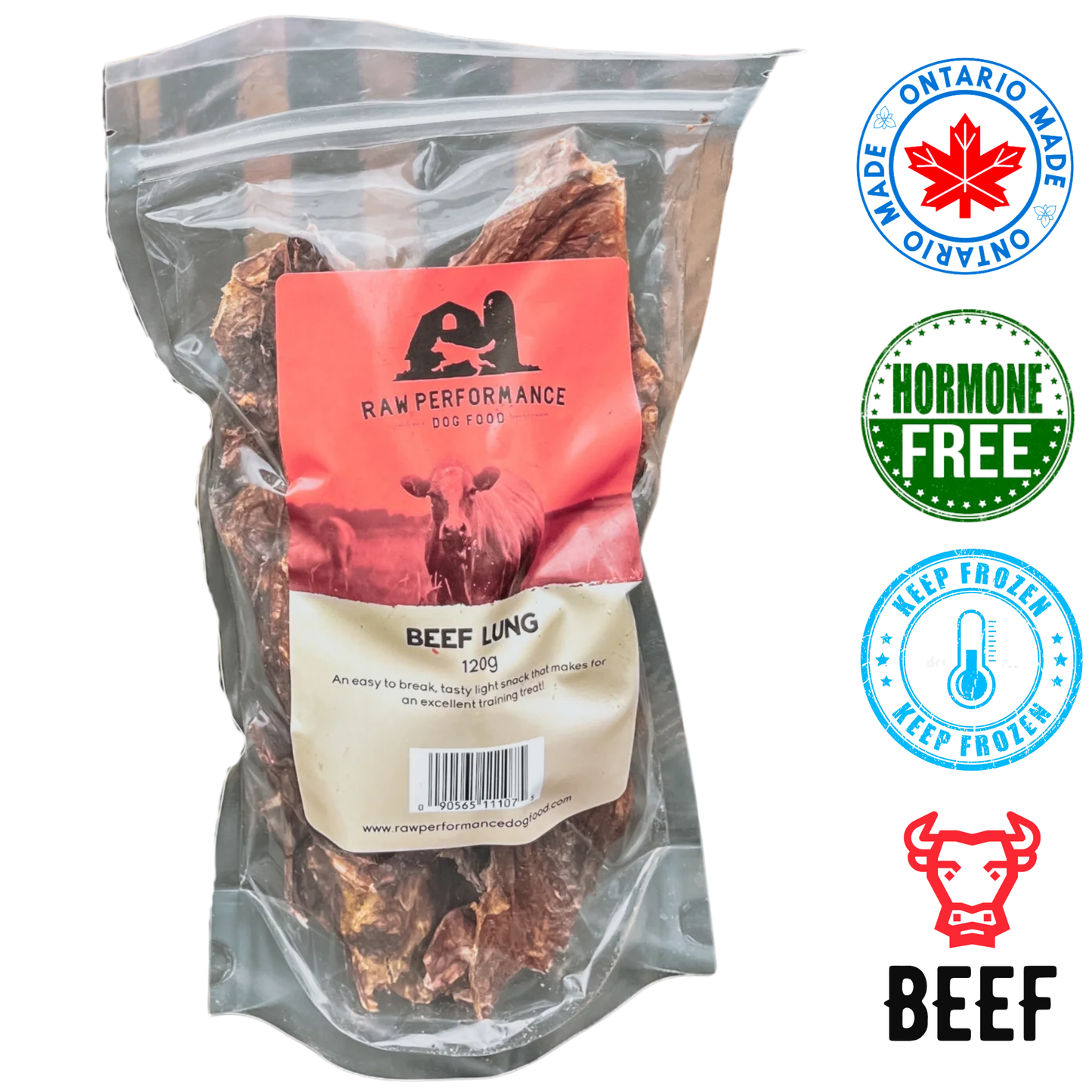 Raw Performance - Beef Lung Dog Treats