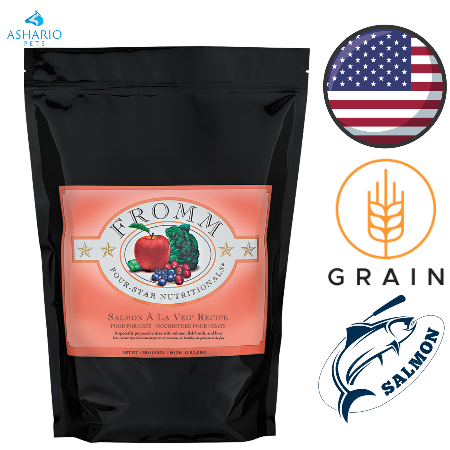 Fromm - Four Star Nutritionals Salmon A La Veg Dry Cat Food — main