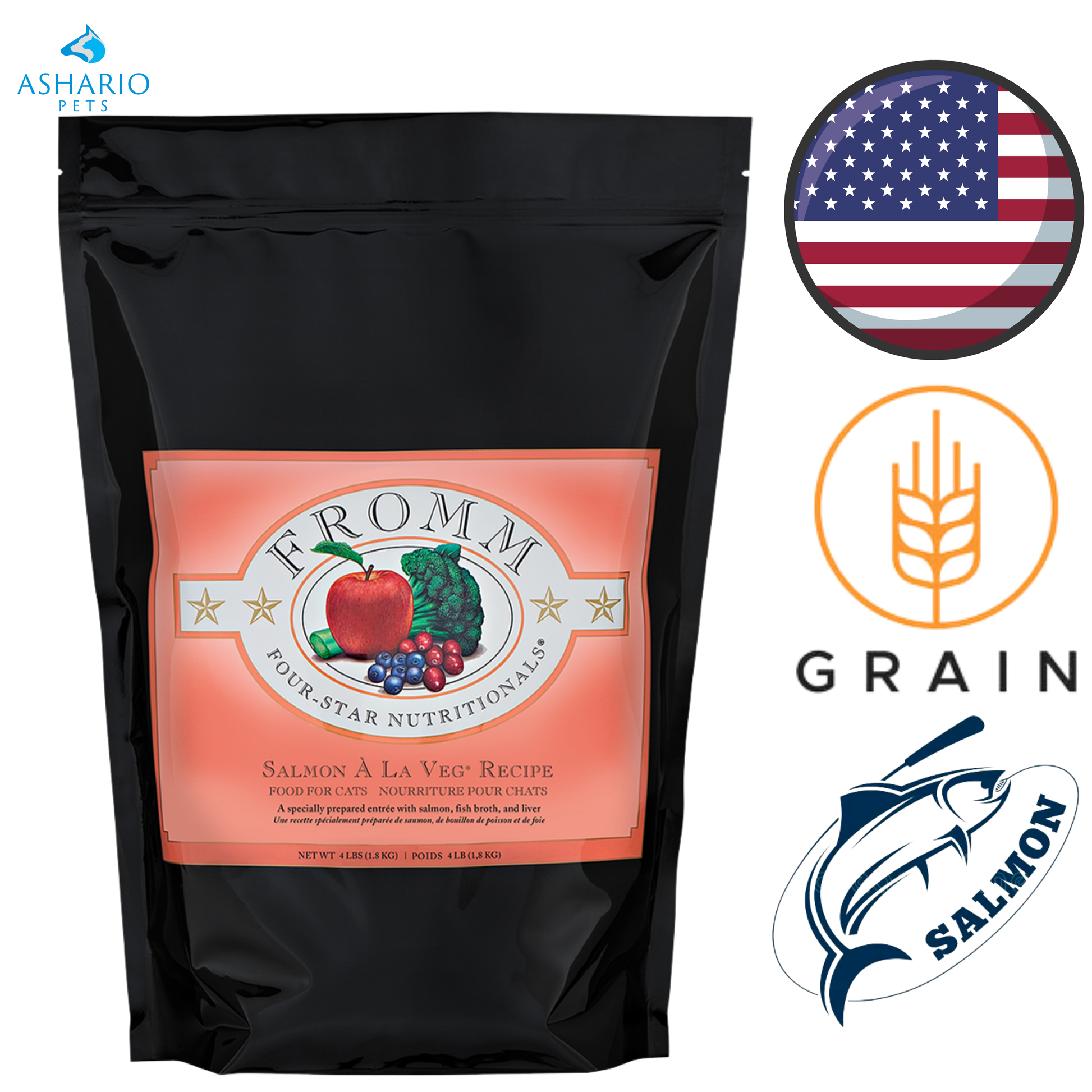 Fromm - Four Star Nutritionals Salmon A La Veg Dry Cat Food — main