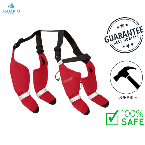 Canada Pooch - Dog Suspender Boots - Red