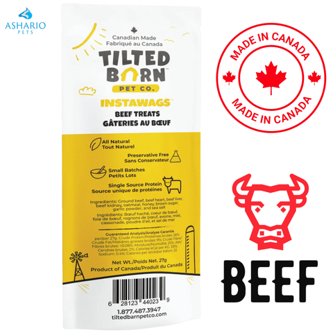 Tilted Barn - Canadian Beef InstaWags Dog Treats