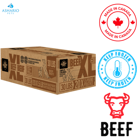 Big Country Raw - XL Beef Variety Pack Raw Dog Food