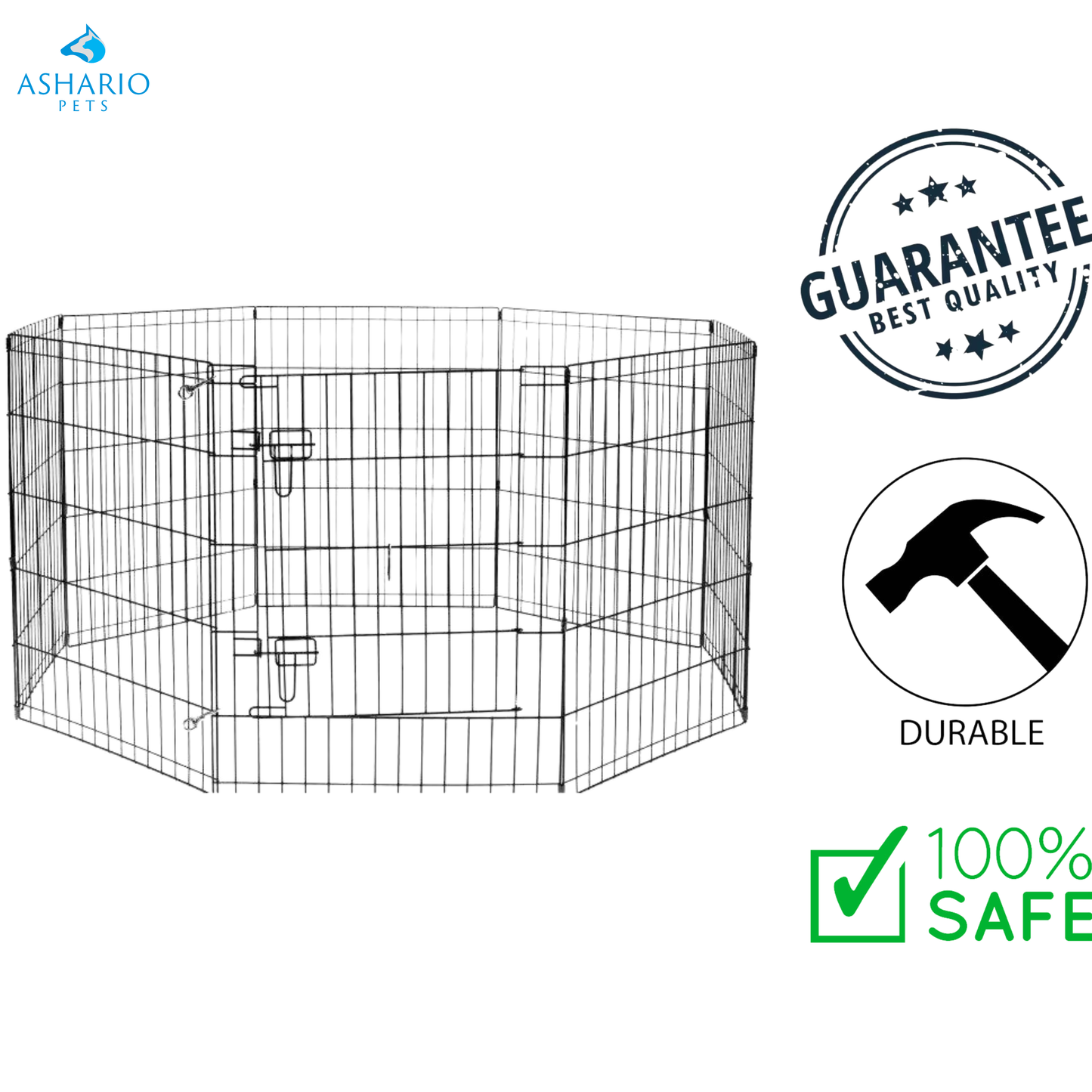 Smart Pet Love - 8 Panel Exercise Pen For Dogs