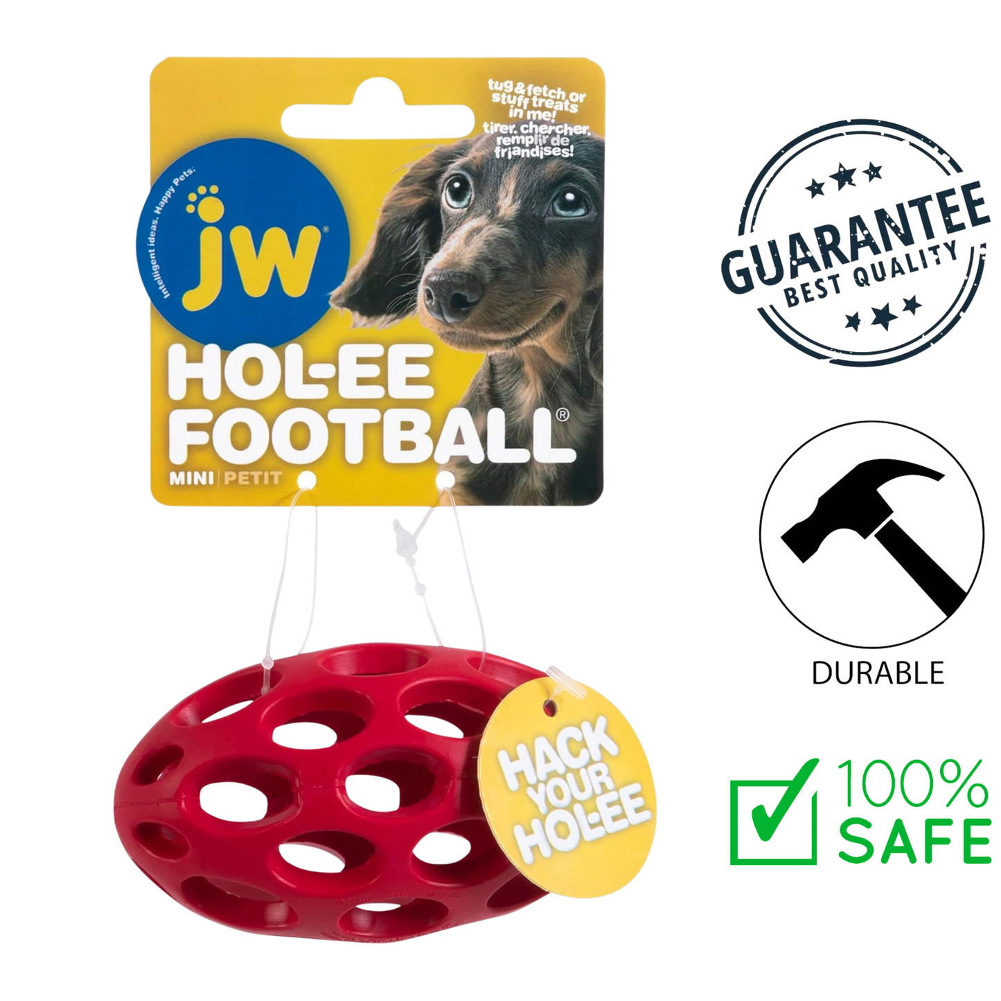 JW - Hol-ee Football Dog Toy - Mini