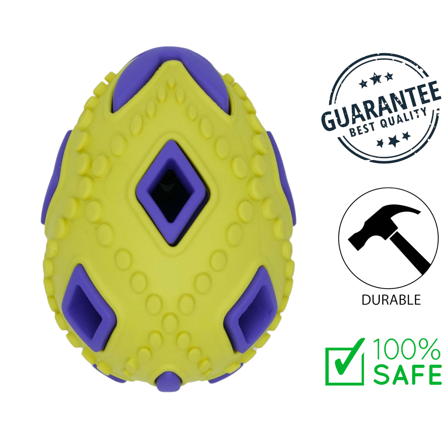 BuD'z - Rubber Astro Egg Dog Toy