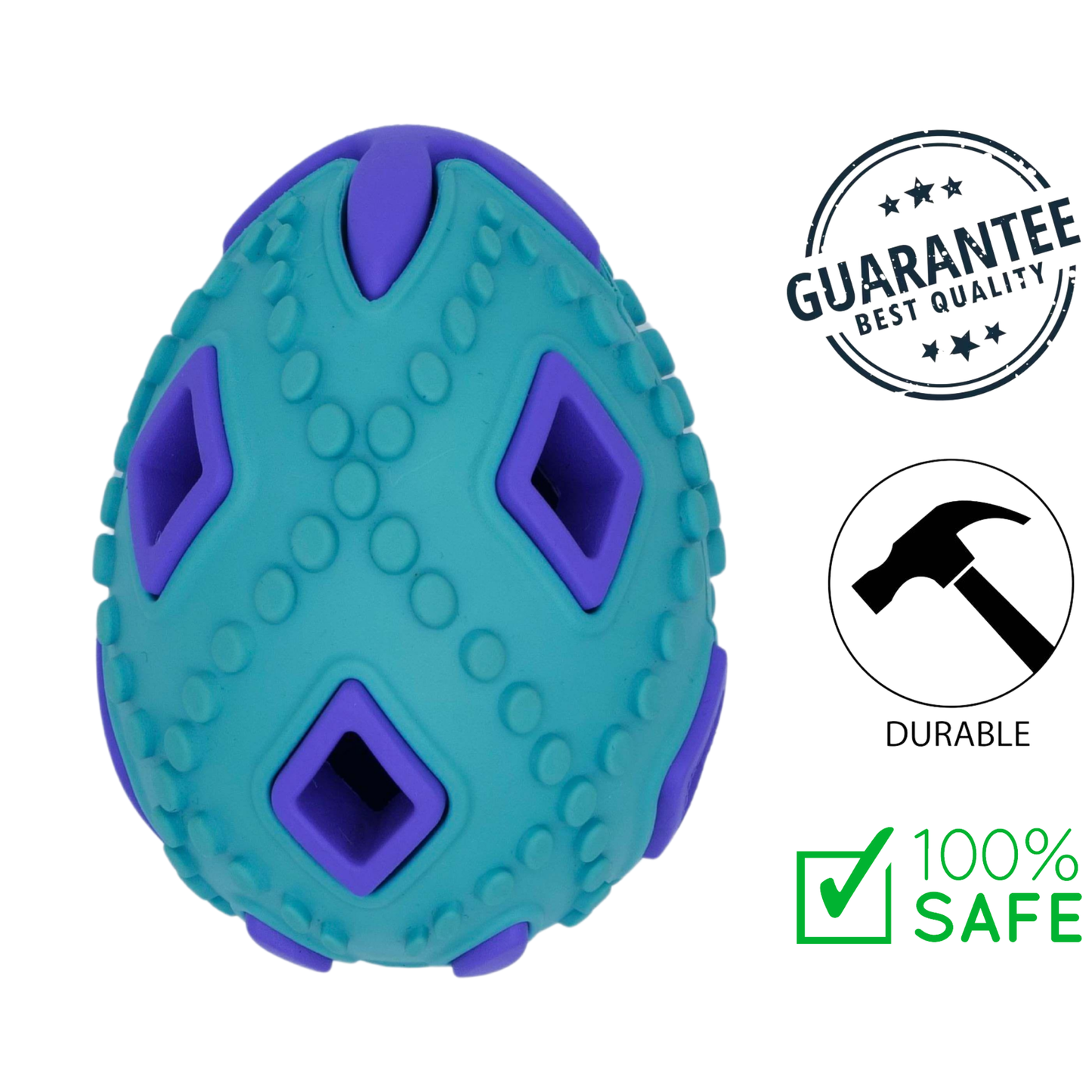 BuD'z - Rubber Astro Egg Dog Toy