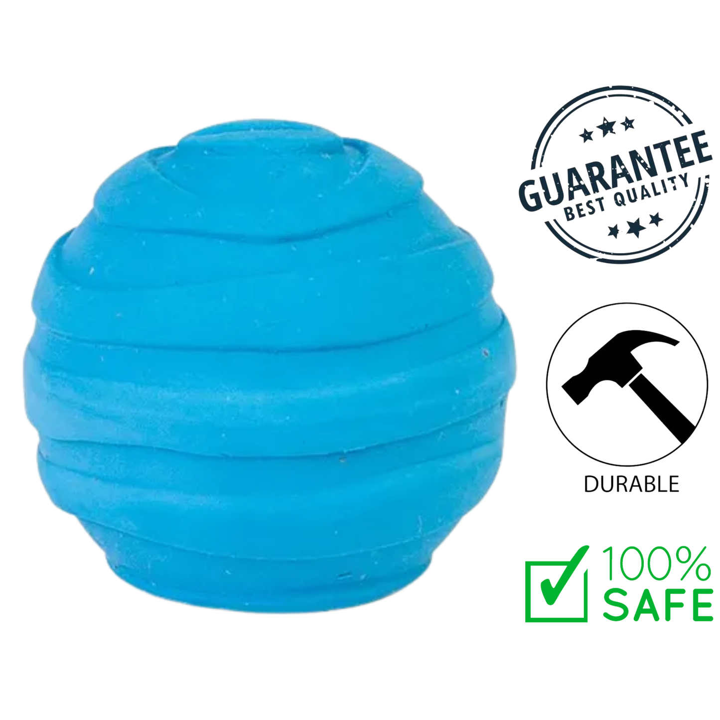 BuD'z - Latex Squeaker Ball Dog Toy - Small