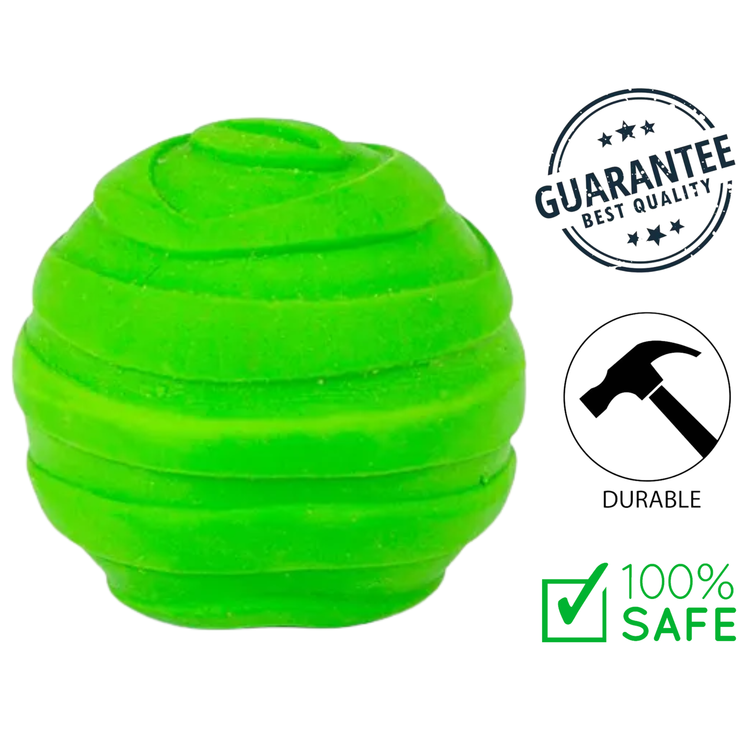 BuD'z - Latex Squeaker Ball Dog Toy - Small