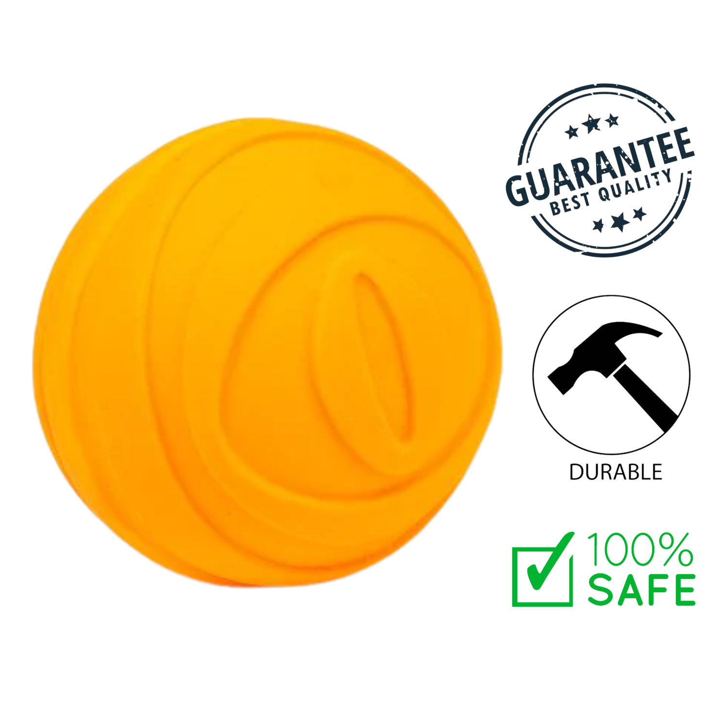 BuD'z - Latex Squeaker Ball Dog Toy - Medium