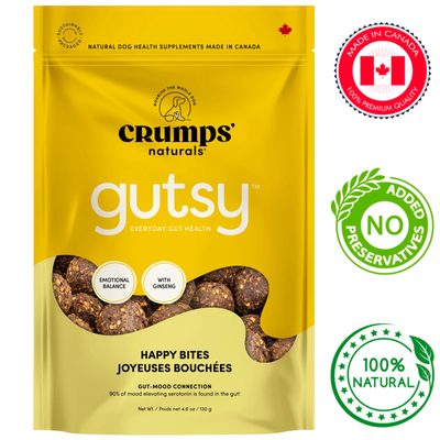 Crumps' Natural - Gutsy Happy Bites Dog Treats - 130 Grams