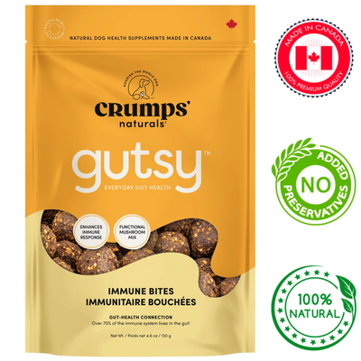 Crumps' Natural - Gutsy Immune Bites Dog Treats - 130 Grams