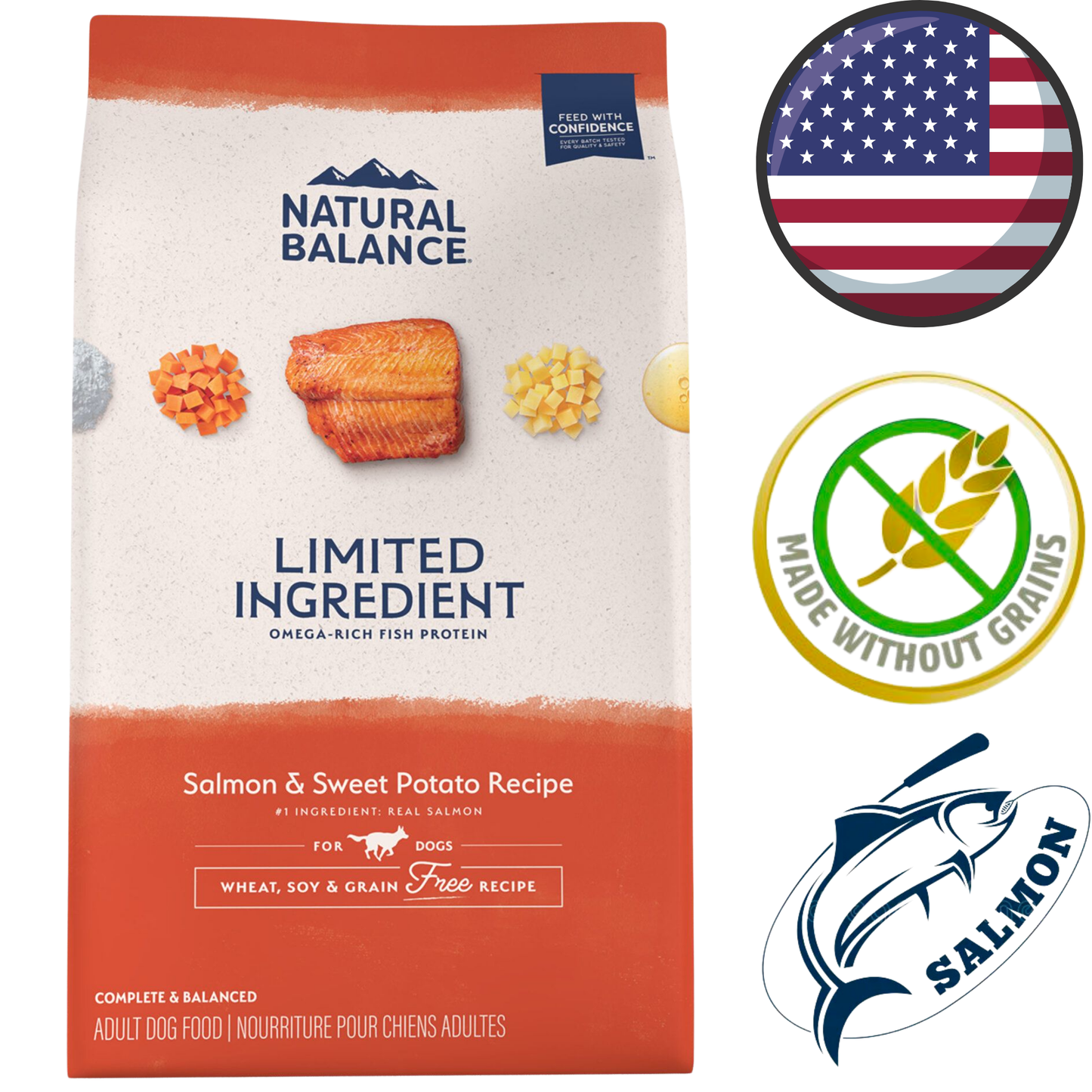 Natural Balance - Limited Ingredient Diet Salmon & Sweet Potato Dry Dog Food