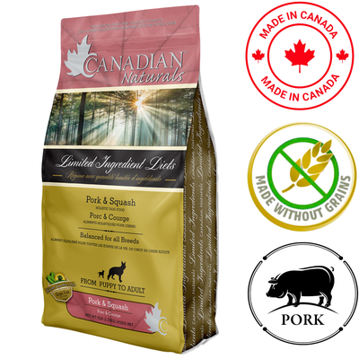 Canadian Naturals - Limited Ingredient Diet Pork & Butternut Squash Dry Dog Food - 5 lb