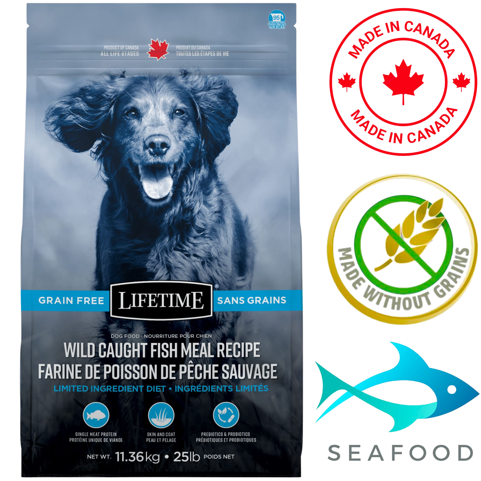 Lifetime - Grain Free Wild Caught Fish Dry Dog Food — view 2