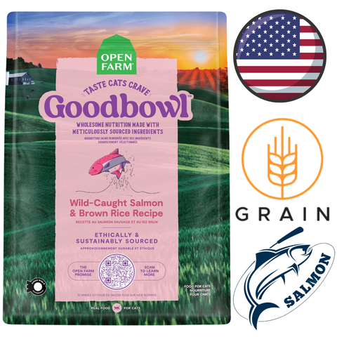 Open Farm - Goodbowl Wild Caught Salmon & Brown Rice Dry Cat Food