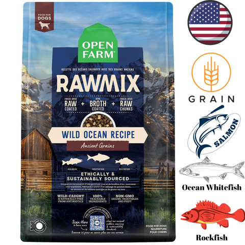 Open Farm - Wild Ocean & Ancient Grains RawMix Dry Dog Food