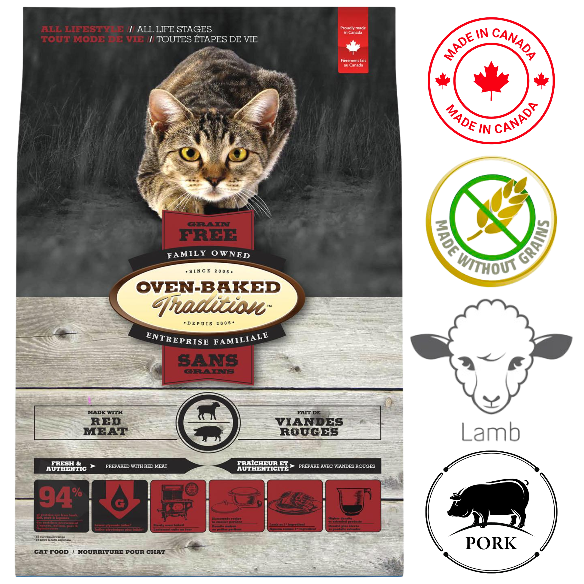 Oven-Baked Tradition - Grain Free Red Meat Dry Cat Food