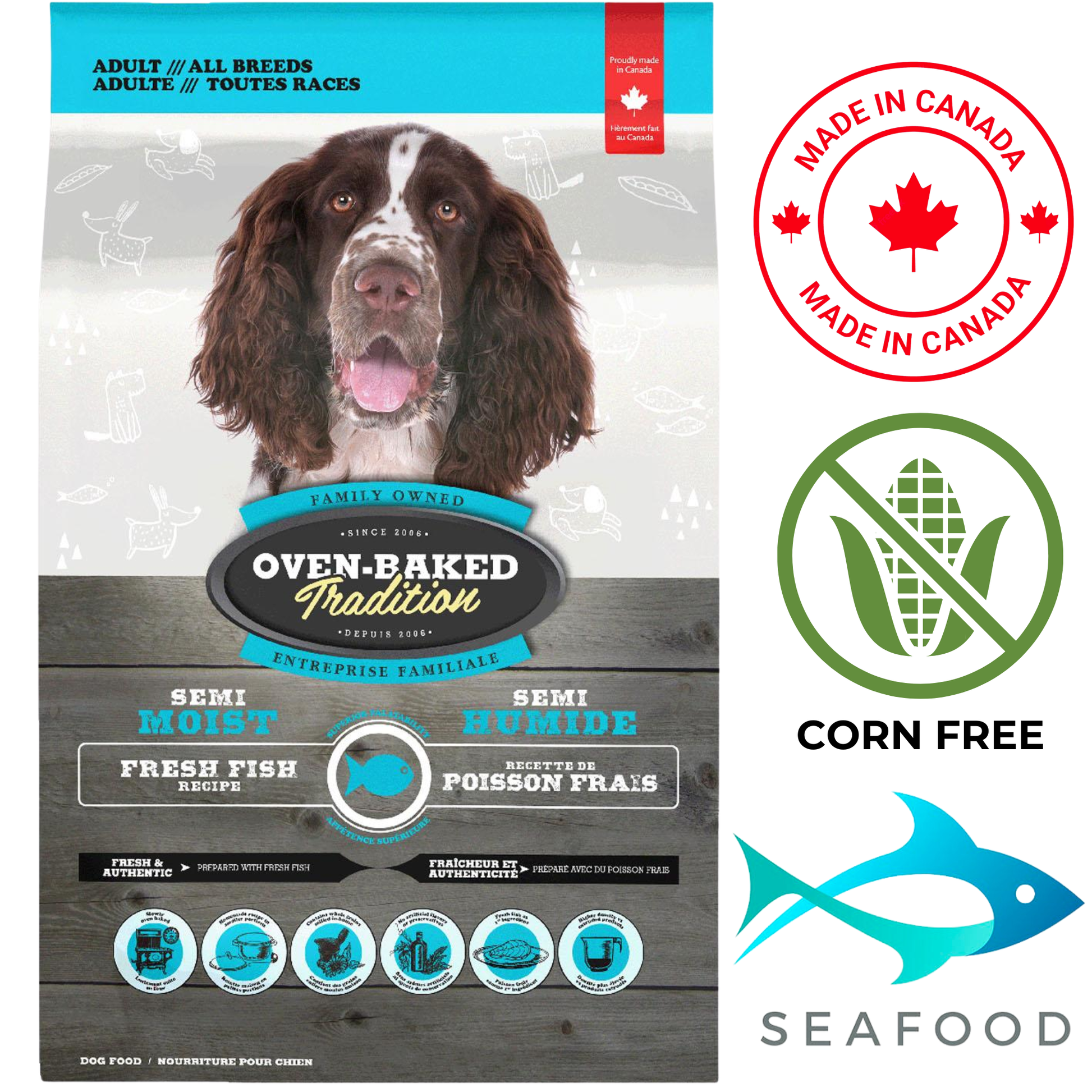 Oven-Baked Tradition - Adult Semi Moist Fish Dry Dog Food